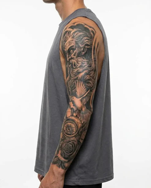 Zeus, Dove & Globe Sleeve